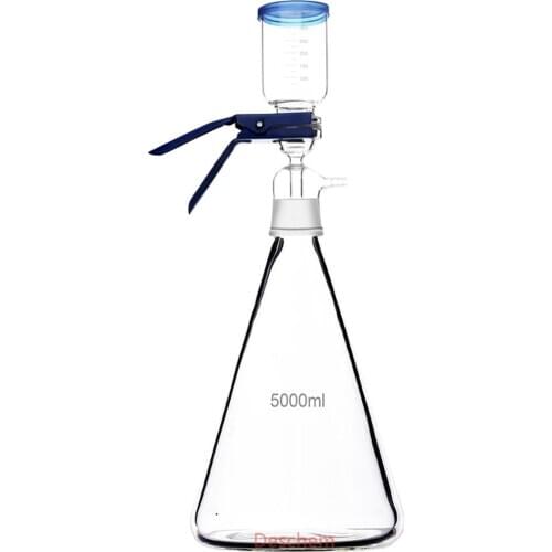 5000ml Vacuum Suction Filter Device Lab Buchner Filting Apparatus With/5L Filtration Flask
