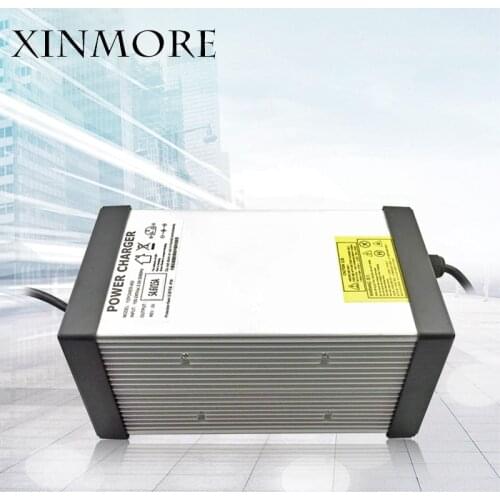 XINMORE 58.4V 15A Lifepo4 Lithium Battery Charger For 48V (51.2V) E-bike Pack AC-DC Power Supply for Electric Tool
