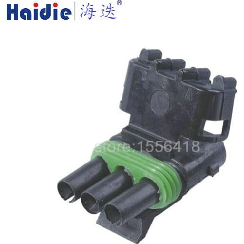Free shipping 2sets 2.5 Series 3 delphi Female and Male Weather Pack Electrical Wire connectors 12010717 12015793