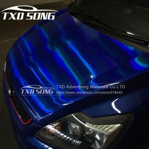 149cm x 50cm/Lot Premium Chrome laser vinyl film Chrome holographic car wrap film laser holo sticker with air free bubbles
