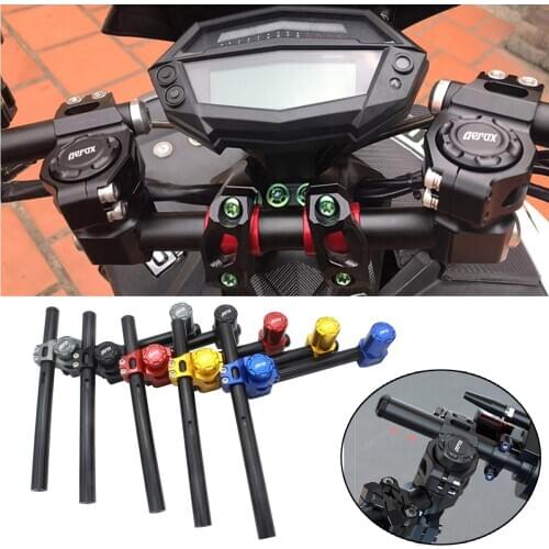 22mm Motorcycle Handle Bar Steering Wheel Strengthen Adjustable Cross Bar Motorbike Handlebar For Yamaha Aerox155 NVX155 150 125