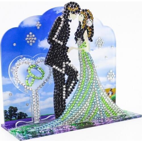 Blue Sky White Clouds and Lovers 3D Diamond Painting Embroidery Cross Stitch Full Square Diamond Mosaic Round Shinny Home Decor