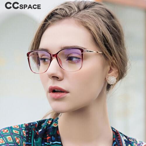 49587 TR90 Anti Blue Light Optical Glasses Frames Women Square Fashion Computer Eyeglasses