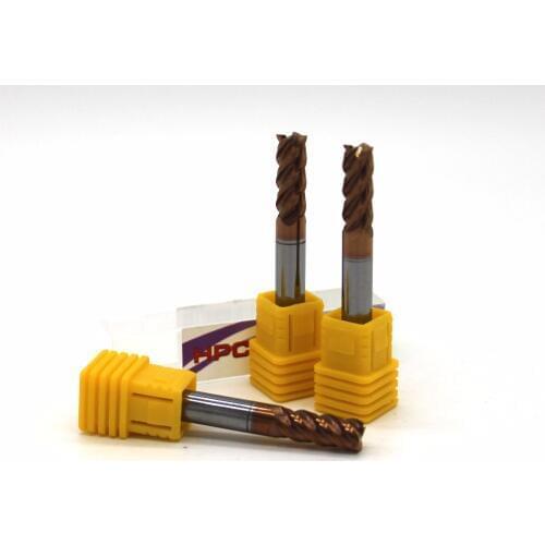 6*6*50 of 4 flutes HRC 60 mill cutter solid carbide end mill CNC machine milling tools