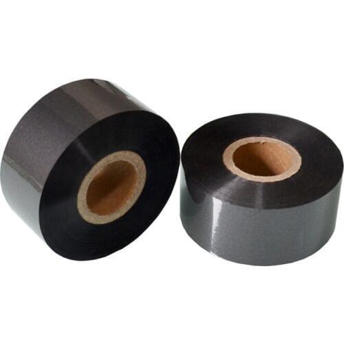 Black Width 25mm length 122m mrp printing machine batch coding hot roll for packing bags