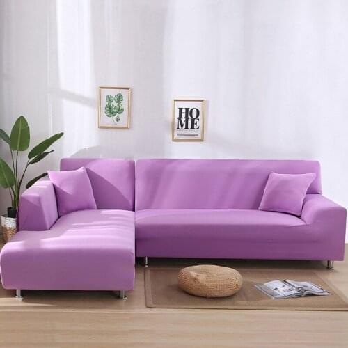 Stretch Fabric Sofa Covers For Living Room Elastic Couch Slipcover Geometric Couch Cover Home Deco Solid Color Corner Sofa Cover