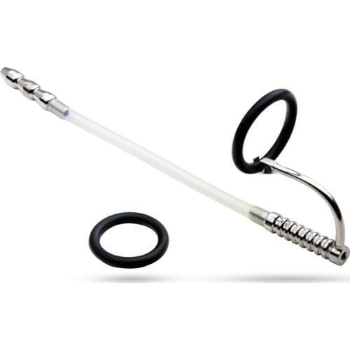 Sex Urethral Catheters Stretching Penis Plug with Cock Penis Ring Male Masturbator Sex Products for Men Urethral Dilators Sounds