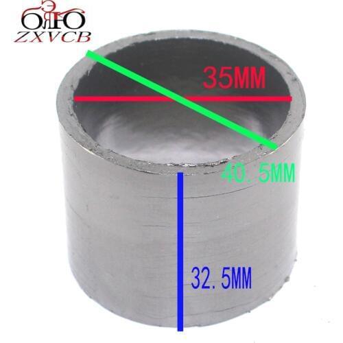 35X40.5X32.5 For Exhaust Motorcycle Pipe Graphite gasket Muffler Silencer Connector Dirt Pit Bike 40.5X35X32.5 40.5 35 32.5
