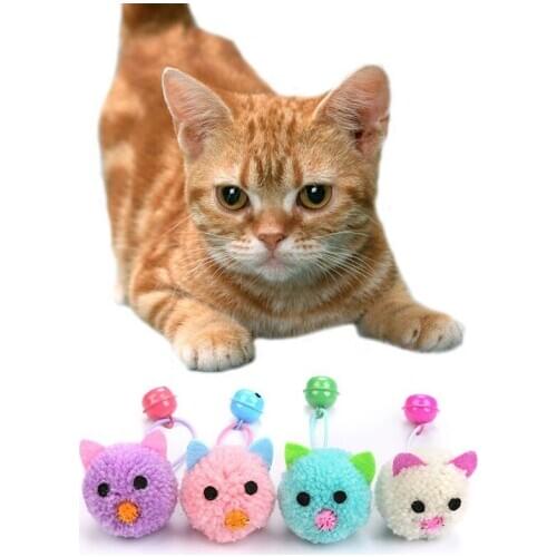 Interactive Cat Toys Cute Plush Mouse Toys With Bells Funny Cat Teaser Fun Pet Supplies For Kitten Playing New