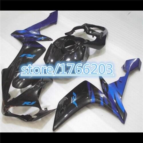 Fairing Set for blue black YZF1000 2007-2008 YZF-R1 2007 2008 07-08 YZF1000 2007 2008 R1 YZF R1 07 08 ABS Plastic Kit BBF