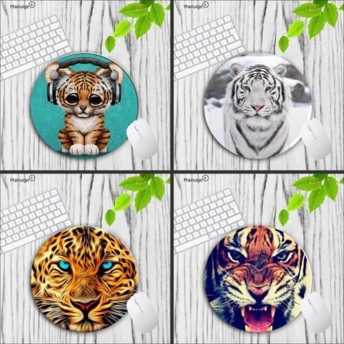 Mairuige Roaring Tiger Mouse Pad PC Computer Laptop Gaming Mice Play Mat Mousepad For Large Game Round Mousemat Styles