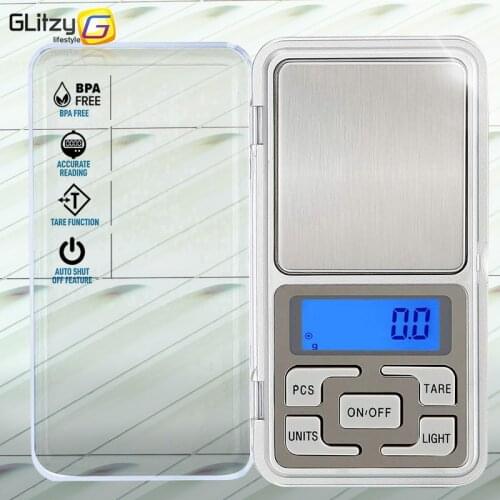 Kitchen Scale Digital Jewelry 200/500g 0.01g High Accuracy Backlight LCD Display Mini Pocket Powder Medicine Gram Baking Weigh