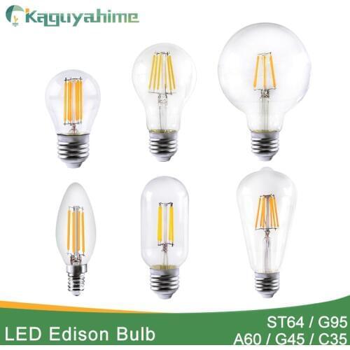 E27 Edison Bulb ST64 LED E14 Ampoule Retro LED Edison Filament Lights 220V LED Edison E27 Candle Lights Vintage Edison Lampara