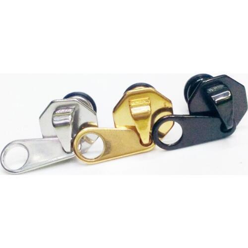 Hot Sale Fashion Punk Zipper Earrings Color Gold Black Titanium Steel Personality Zipper Stud Earrings For Cool Men Gift