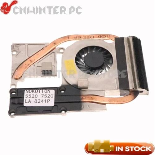NOKOTION CN-0NPPGP 0NPPGP Laptop CPU Cooling Fan with Heatsink For Dell Inspiron 7520 5520 LA-8241P