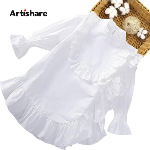 Teenage Girl Dress Ruffles Girl Party Dress Spring Autumn Kid Dress Casual Style Girls Clothes 6 8 10 12 14