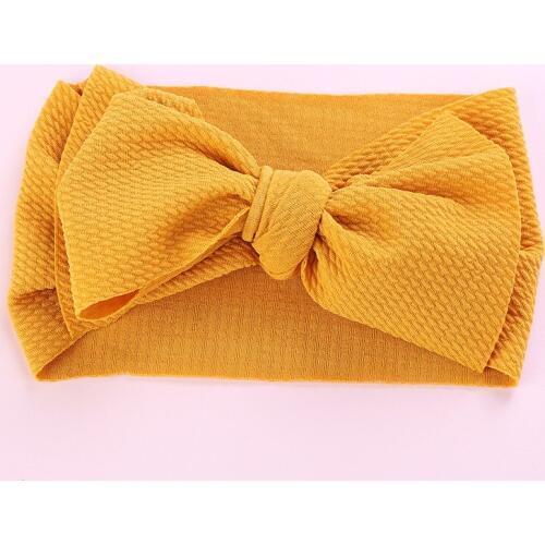 Fit All Age Baby Big Knot Headbands,Toddler Girls Cotton Bows Headwraps, Wide Head Turban Infant Newborn Headbands