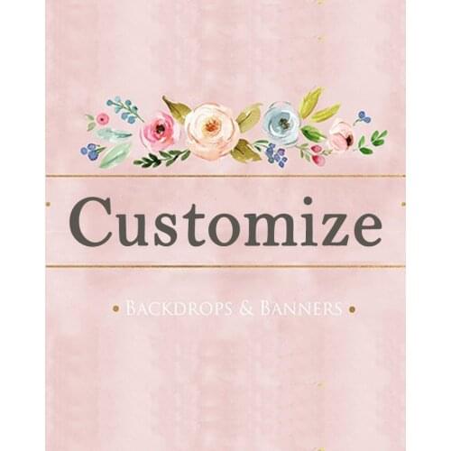 Professional Customize Design Backdrop Cartoon Kids Birthday Party Banner for Size Background