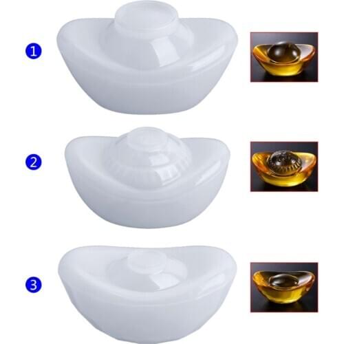 Silicone Mold DIY Epoxy Resin Chinese Ingot Jewelry Making Cake Decoration Handmade Silica Mould Crafts