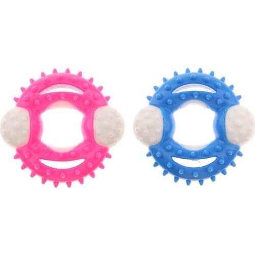 Cute TPR Resistant Bite Clean Teeth Chew Training Toy For Small Dog and Cat