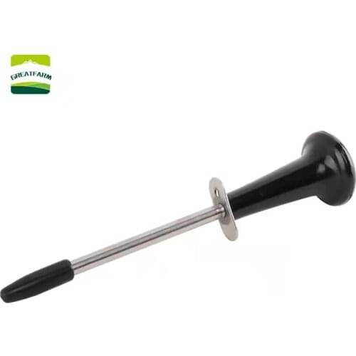 Agulha de escape gástrica veterinária aço inoxidável trocar rumen punctura agulha gado punctura flatulence instrumento veterinár