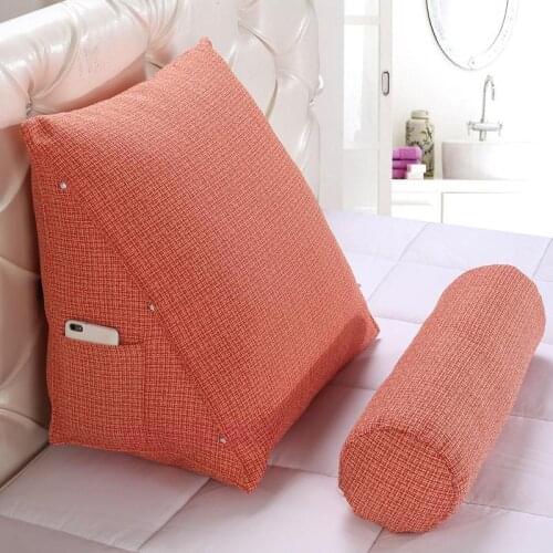 Stereo Triangle Cushion Bed Backrest protect Lumbar and neck Tatami Cushion Sofa Bedside Sofa bedside pillow