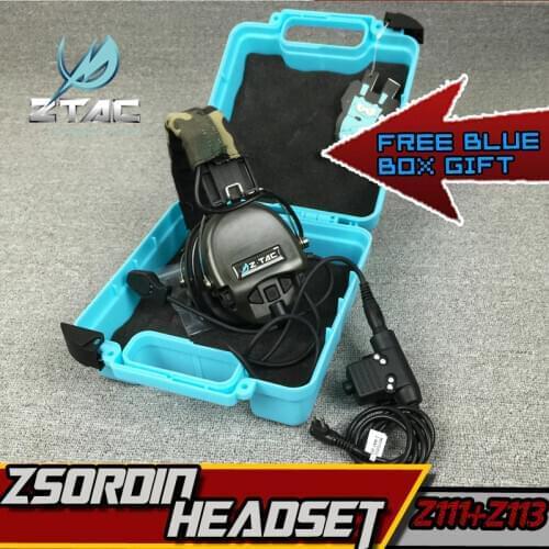 Z-TAC Softair Z Tactical Headset Arsoft Sordin Noise Reduction All For Hunting Active Headphones Midland kenwood PTT Earphones