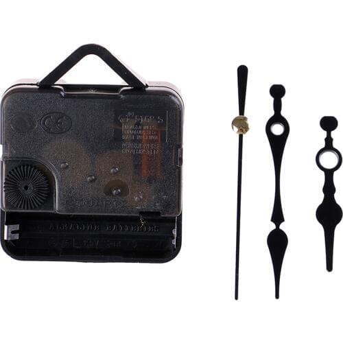 1set black Classic Hanging DIY Quartz Watch Silent Wall Clock Movement Quartz repair Movement Clock Mechanism Parts with needles