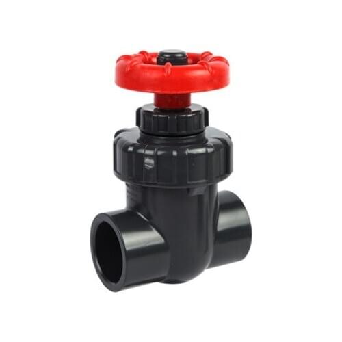 1pc I.D 20/25/32/40mm Hi-quality UPVC Gate Valve Precision Flow Control PVC Sluice Valve Garden Irrigation Aquarium PVC Valve