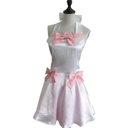 2020 Bakemonogatari Nisemonogatari Shinobu Oshino White Dress Cosplay Costume