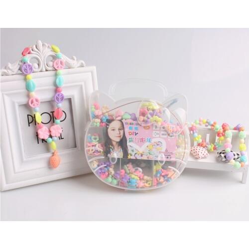 360pcs/lot Children Handmade Beaded Jewelry Toys Creative Plum Flower Bead Toys For Training Education Beautiful Necklace Charm