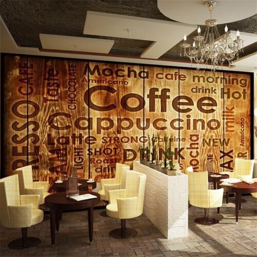 Beibehangcafe dimensional retro mural wallpaper modern wood brick background papel de parede 3d wall paper Bar Continental
