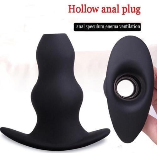 Butt plugs anal sex toys anal speculum Hollow anal plug cleaning enema prostate massage sex products for man women