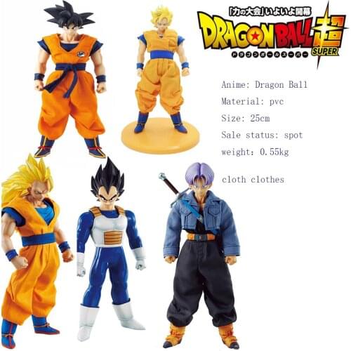 Dragon Ball Son Goku Vegeta IV TrunksFace changeable cloth clothes figure model toy Gifts, souvenirs, desks, car decorations
