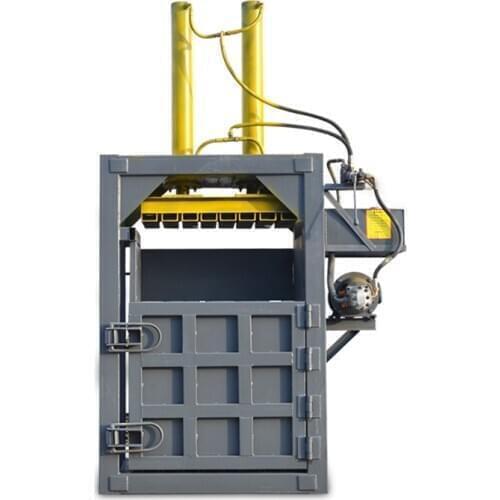 Dual-cylinder 30 tons hydraulic presses Baler Vertical Waste Paper Scrap Metal Plastic Beverage Bottle Machine Straw Baler