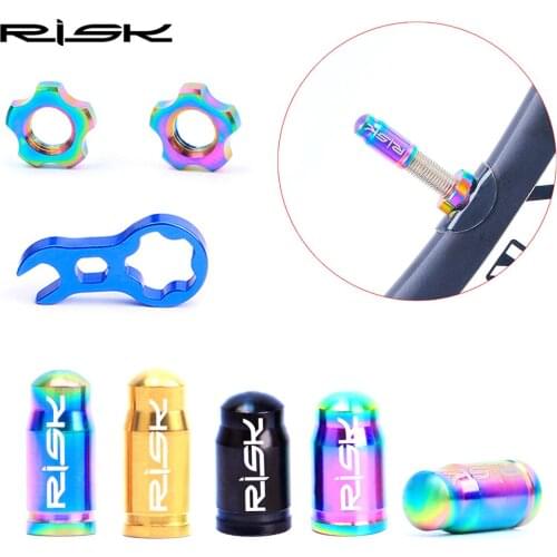 Titanium Alloy Presta Valve Caps Bicycle Schrader Valve Cover Bullet Tyre Valve Stem Cap for French &US Valve Bike Styling Parts