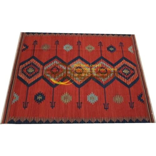 Tapis kilim Fabric Handmade Big For Living Room Geometric Turkish Wool Knitting