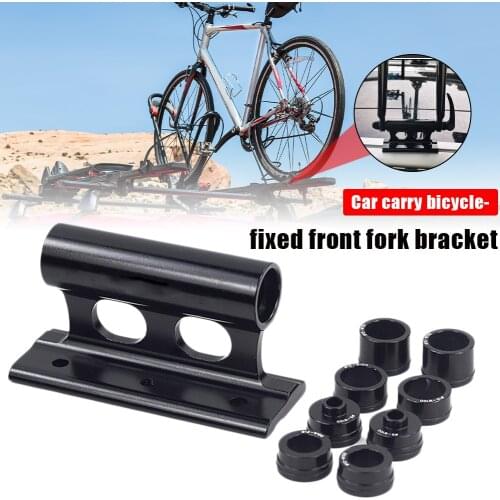 Alloy Bike Fork Mount Quick Release Fork Mount Truck Bed Bicycle Carrier Fixed Clip Luggage Rack for Bike Truck Trailer Tools
