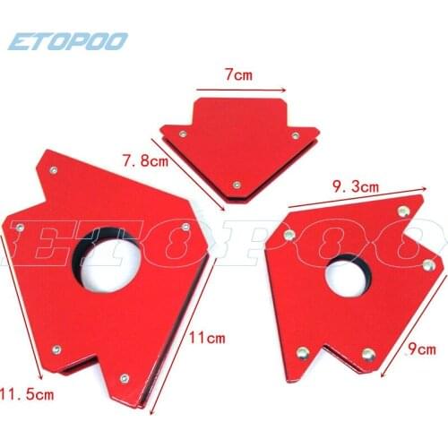 25/50/75 LBS Soldering Locator Strong Magnet Welding Magnetic Holder 3 Angle Arrow Welder Positioner Welding Tool
