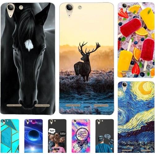 Fashion Bumper Cute Case For Lenovo Vibe K5 Lenovo K5 Plus A6020 A6020a40 A6020a46 5.0" Case Soft Silicone Cat Flower Cover