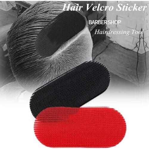 Men Retro Styling Oil Head Hair Velcro Sticker Hair Modeling Stickers Women Makeup Bangs Stickers Salon Hairdressing Tool G1110