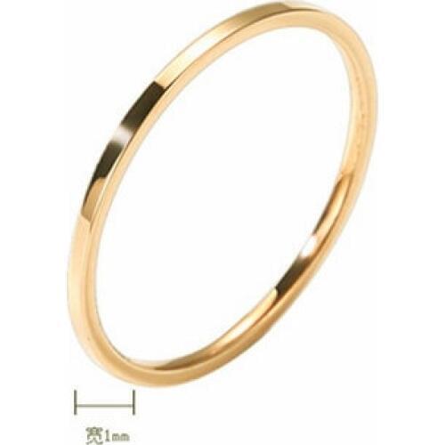 MANGOSKY 1pcs 1mm 2mm 3mm Punk Joint Brief Thin Titanium Finger Ring Couples Tail Ring for Men and Women