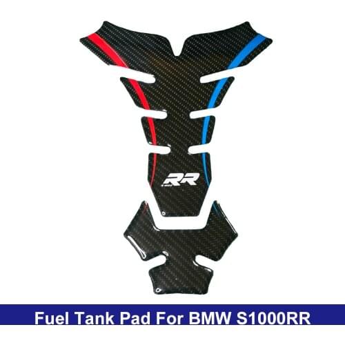 For BMW S1000RR HP4 S 1000 RR Gas Oil Fuel Tank Pad Protector Sticker Decal 3D Carbon Fiber Motorcycle Emblem Badge Stickers