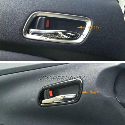 For Toyota Prius XW50 2016 Interior Door handle Cover Bowl Trim Sticker 4PCS ABS Chromed Matte/Black