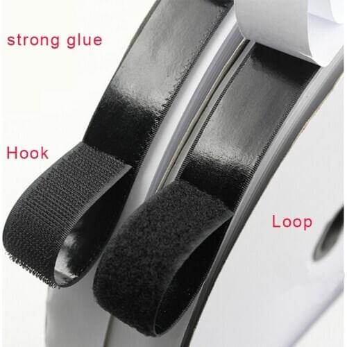 16/20/25/30/38/50mm 1M Black White Magic Tape Hook Loop Fastener Magic Tape Nylon Sticker Self Adhesive Disks Tape Strong Glue