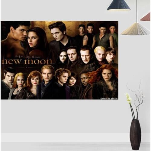 New Arrival Twilight TV Posters On The Wall Modern Anime/Movie/Abstract Rectangle Poster Silk Fabric Cloth Wall Art Unframed