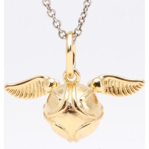 S925 Sterling Silver Porter Series Golden Snitch Pendant Fit Original Bracelet Necklace