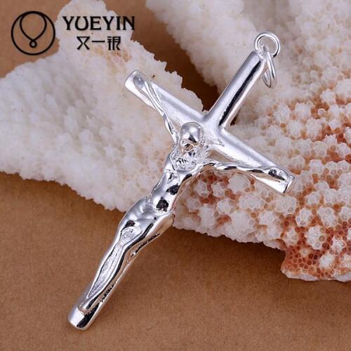 Silver plated pendant for women Necklace accessories Trendy wedding jewelry P079 engagement beautifully unisex jewelry