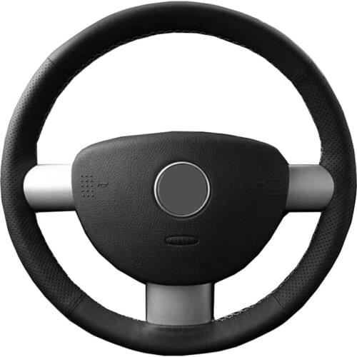 Hand Sewing Car Steering Wheel Cover Wrap Leather Suede Volant For Volkswagen VW Beetle 1998 1999 2000-2010 2011 Funda Volante