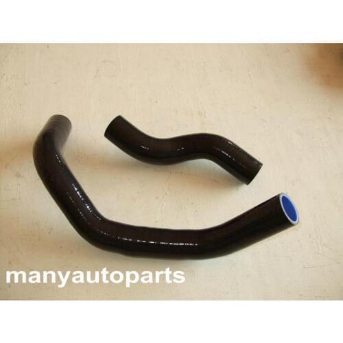 FOR Nissan Silvia 200SX S13 S14 S15 SR20DET/RHD silicone radiator hose 89-02 black